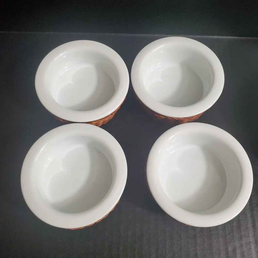 Pier 1 - Set Of 4 White‎ Ramekins & 8